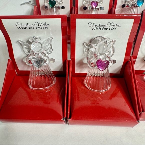 Lot of 10 Ganz glass angels. Adorable glass Christmas angels each in its display - Picture 2 of 11